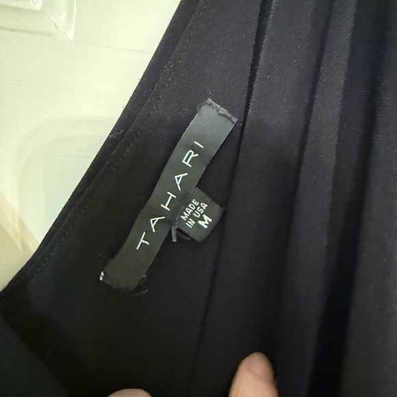 Tahari Classic Black Sleeveless Jumpsuit - Picture 3 of 4